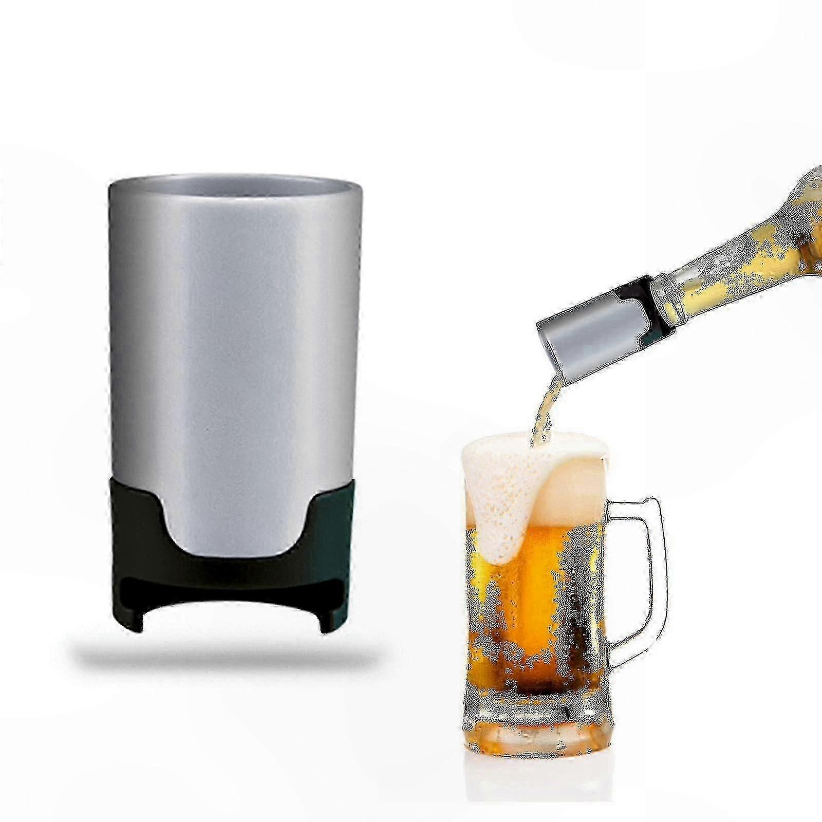 Portable Beverage Cooler with Foam Maker and Bubbler for Refreshing Drinks