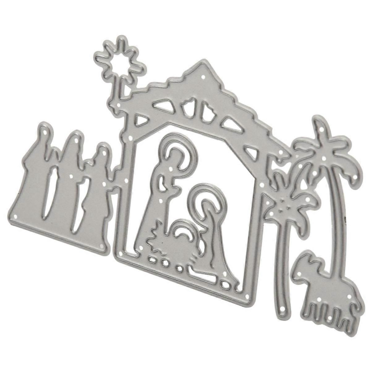 2X Cutting Dies Stencil Template Scrapbooking Embossing Machine Embossing Stencil Stencils, for Big