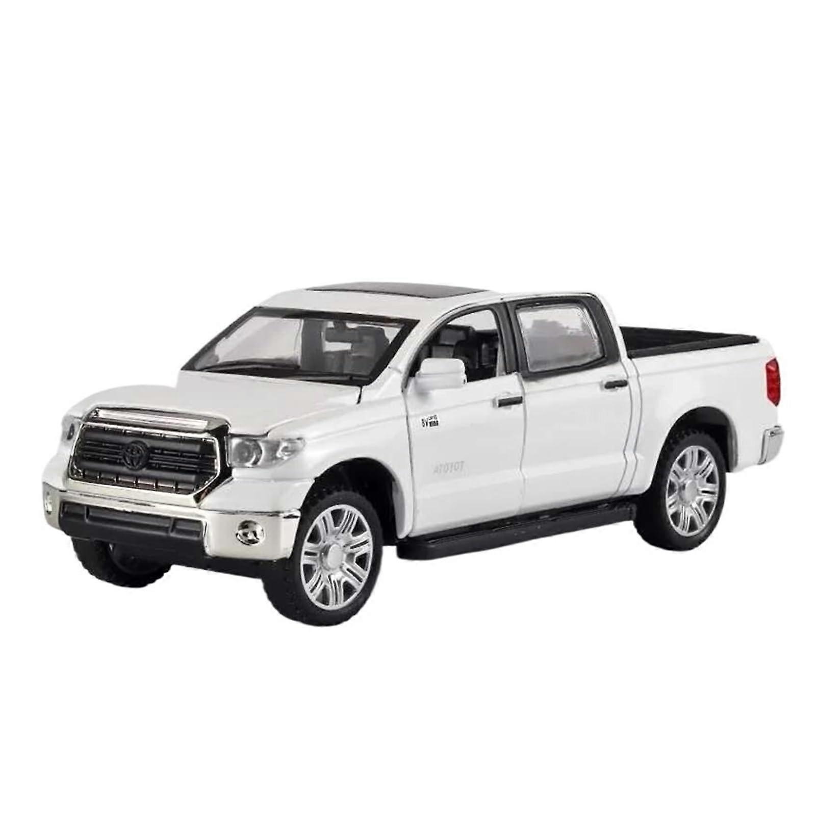 Die-Cast Vehicles 1:32 Toyota Tundra SUV Static Display Finished Model, Alloy Finish White Home Decor