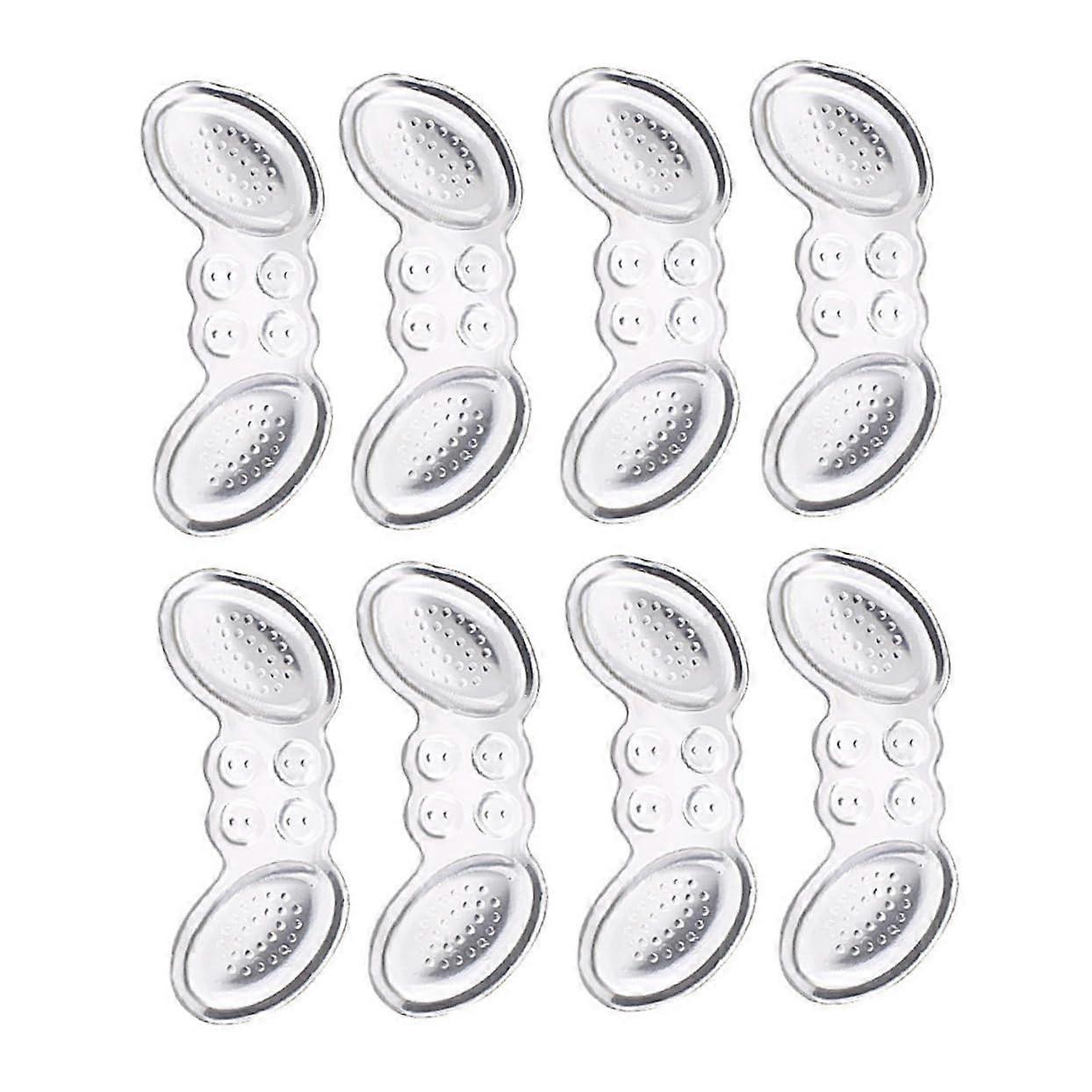 4 Pairs High Heel Protectors Gel Cushions Transparent Anti-Drop Heel Stickers for Women’s High Heels and Shoes