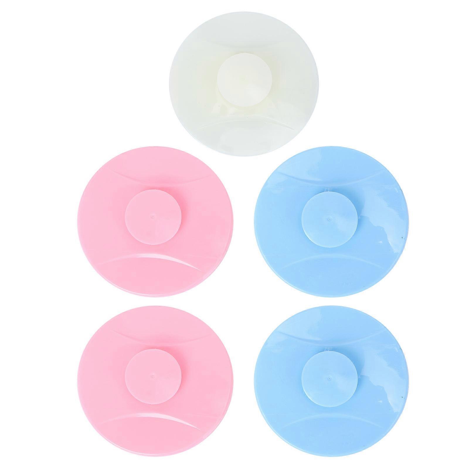 Silicone Sucker Sink Plug for Bathroom with Strong Adsorption Ideal for Kitchen and Bathroom Sinks 5 Pieces Assorted Color