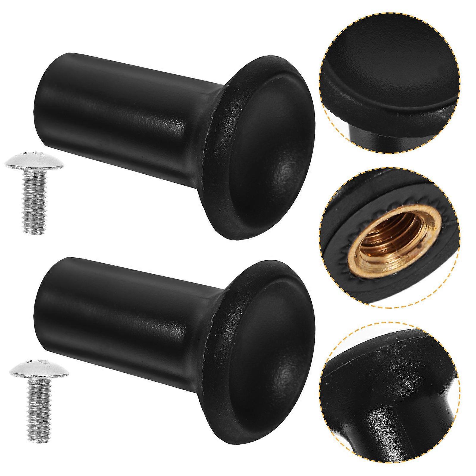 Pegboard Hooks Utility Hanging Hooks for Garage Use 2Pcs Black Plastic