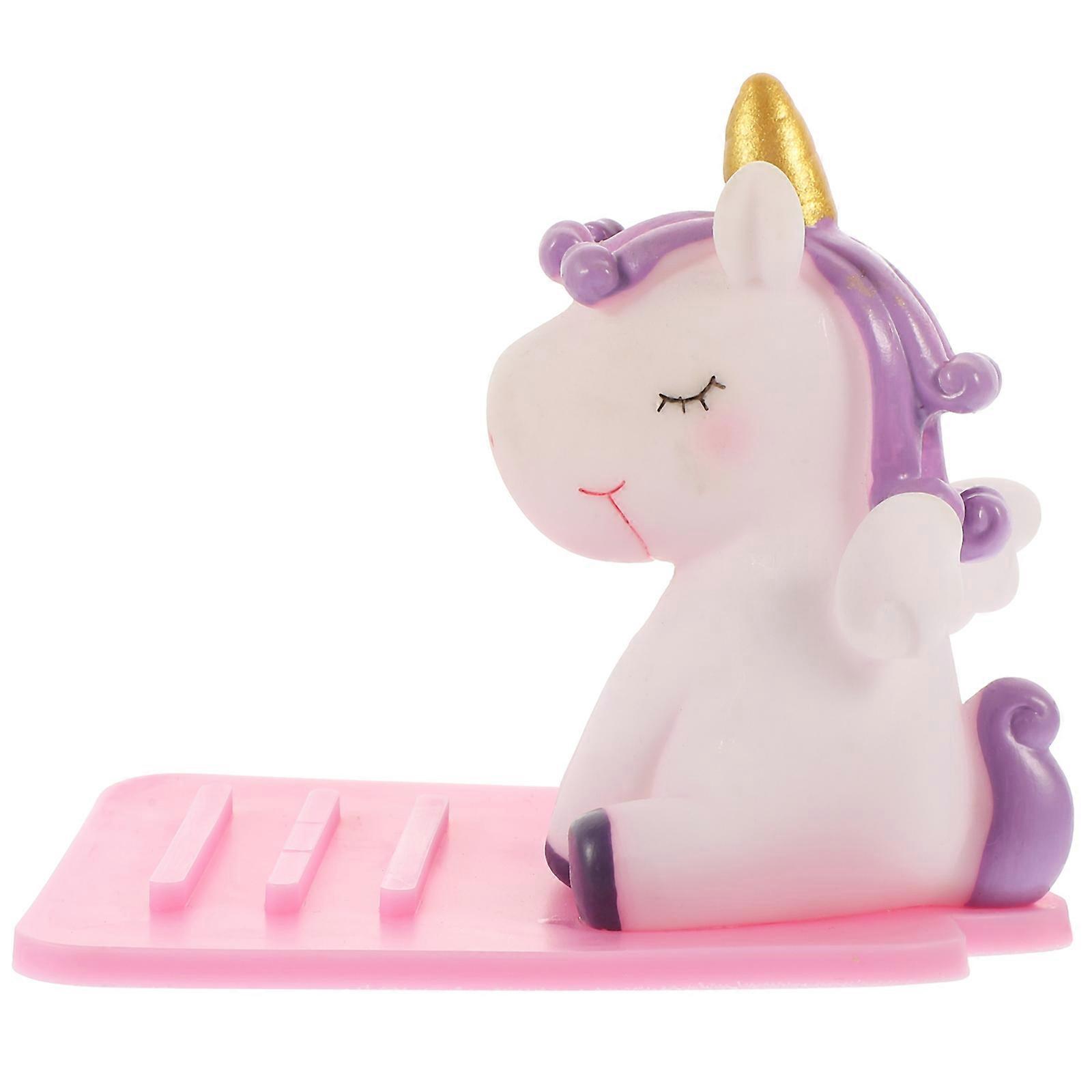 Cute Phone Stand Desktop Accessories Unicorn Shape For Home Use 11.30X7.00X7.50CM 1Pack Message Reading