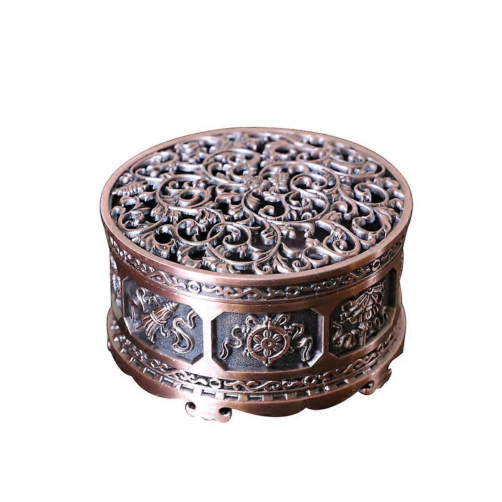 Talerz z drzewa sandałowego Kadzidełko Palnik Dekoracje na pulpit przeznaczony do studia jogi o wymiarach około 9,2 x 5,4 x 5,4 cm Retro 1 zestaw