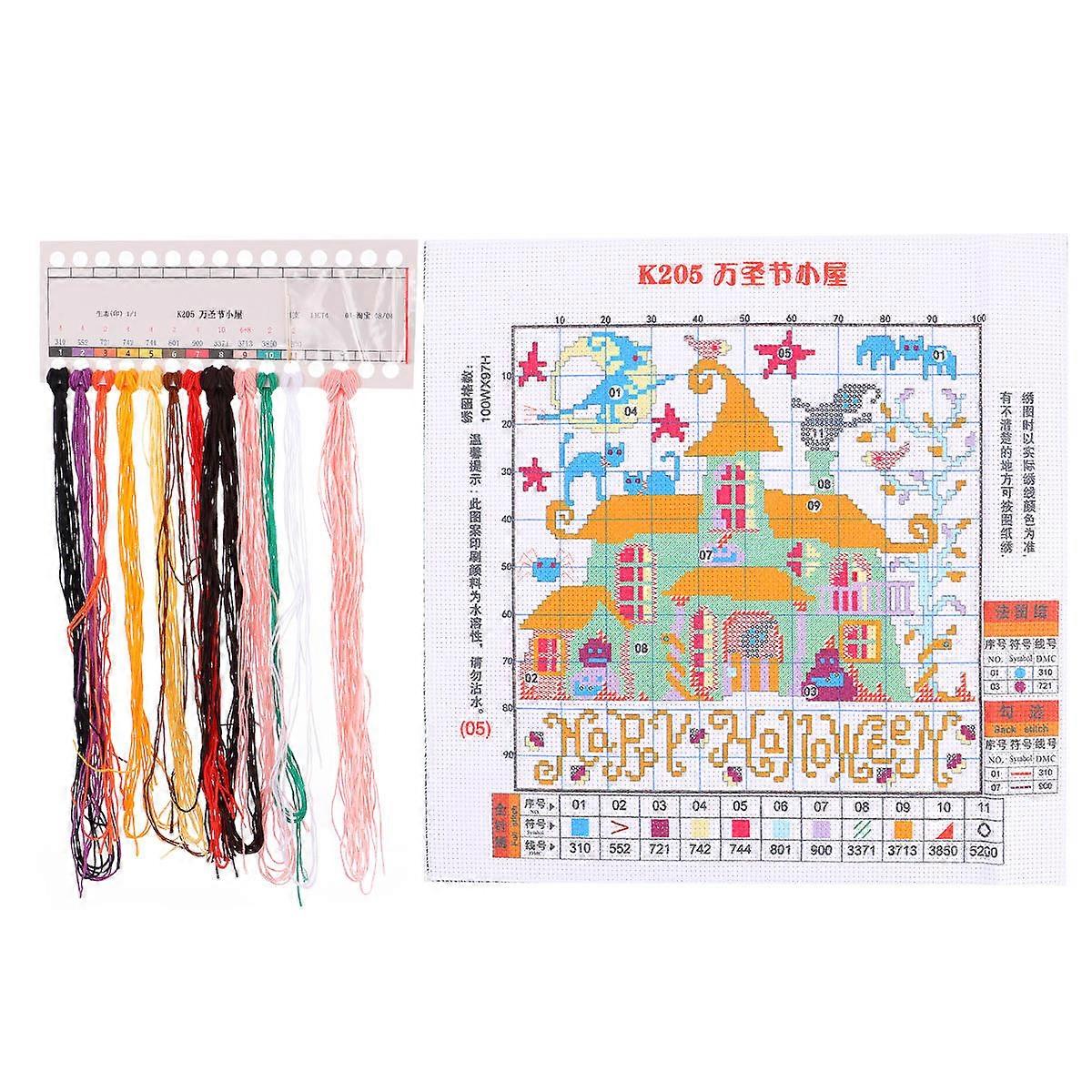 It sounds like you're describing a **product listing** for a **Handmade Halloween Cross Stitch Kit**. If you're looking to **optimize this product