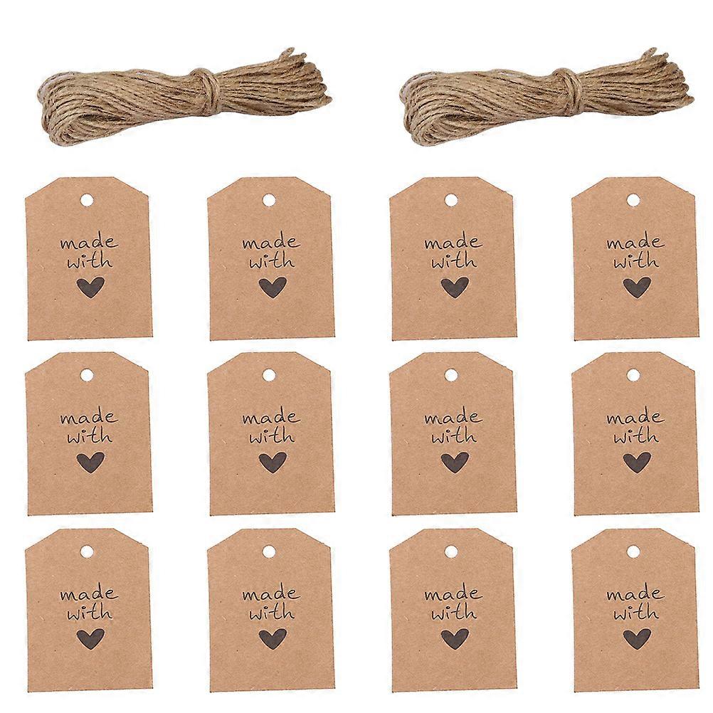 Durable Paper Pendant for Decoration Use with Hole 100pcs Chocolate Color