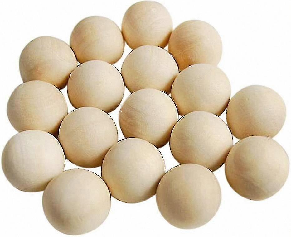 Natural Wooden Beads Assorted Sizes 10mm to 25mm for Crafting and DIY Projects