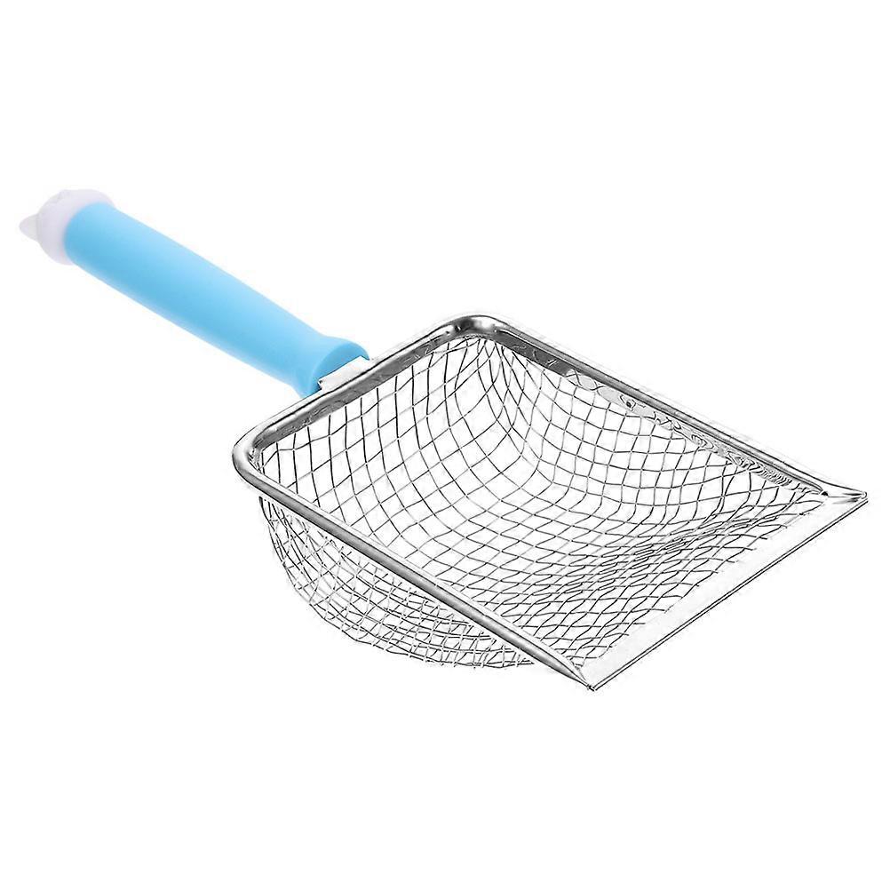 It sounds like you're referring to a **product description** for a **stainless steel cat litter scoop**. If you're looking to improve or expand this