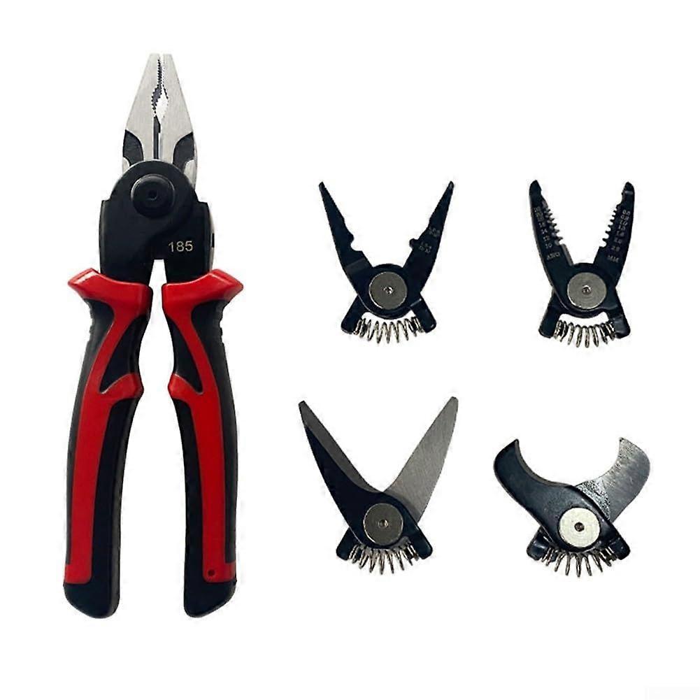 Reliable Wire Stripper, Quick Change Head Set, Heavy Duty Cutter