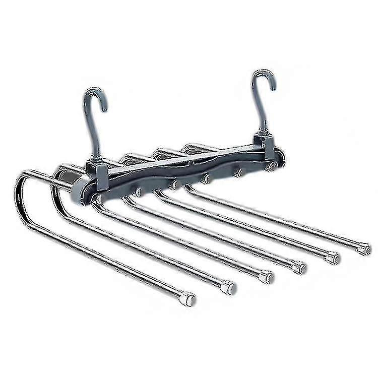 Space-Saving Folding Magic Pants Hangers - Ideal for Small Closets