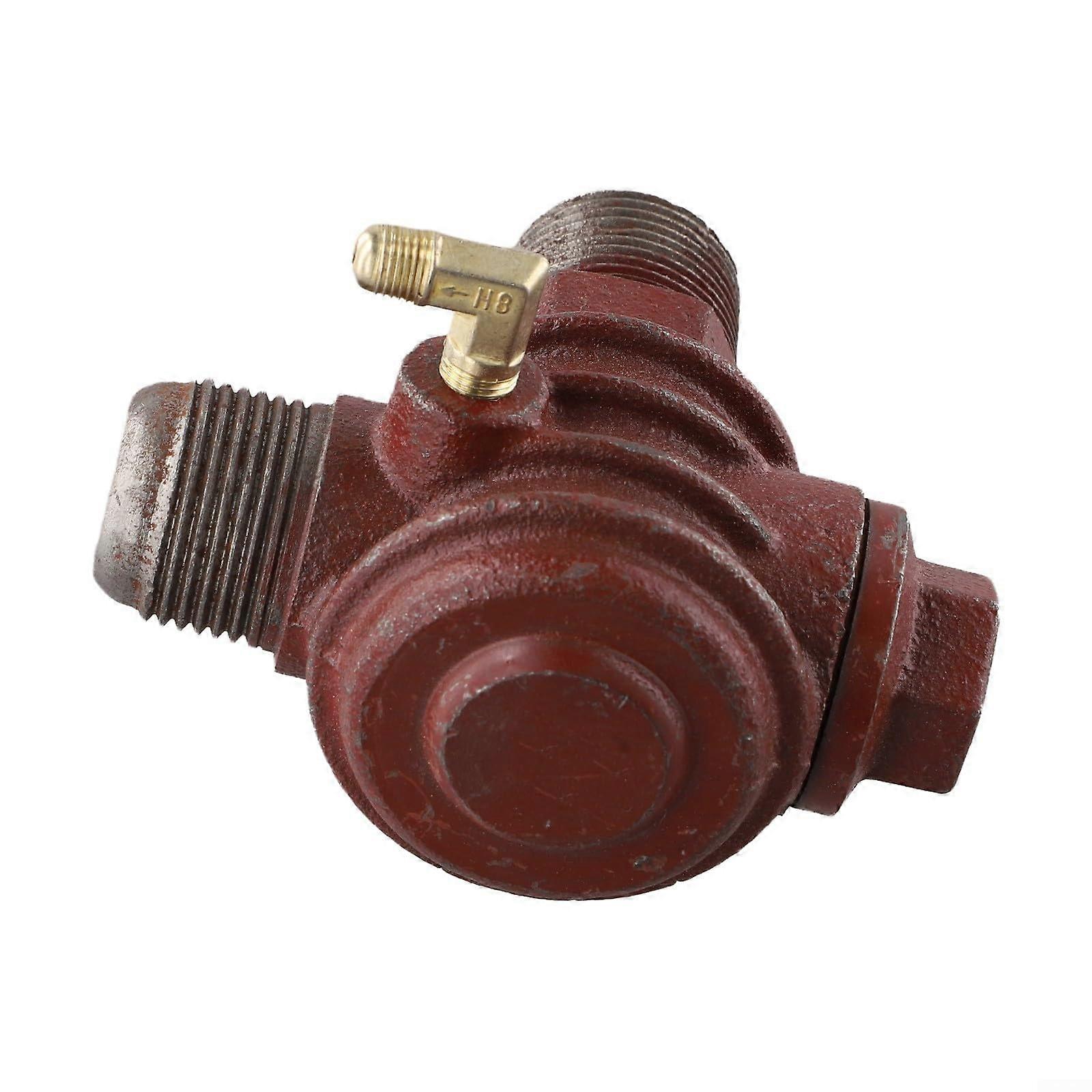 Iron Check Valve with Three External Threads for Enhanced Air Compression Functionality (2.5 x 2.5 cm) 1x1 Inch