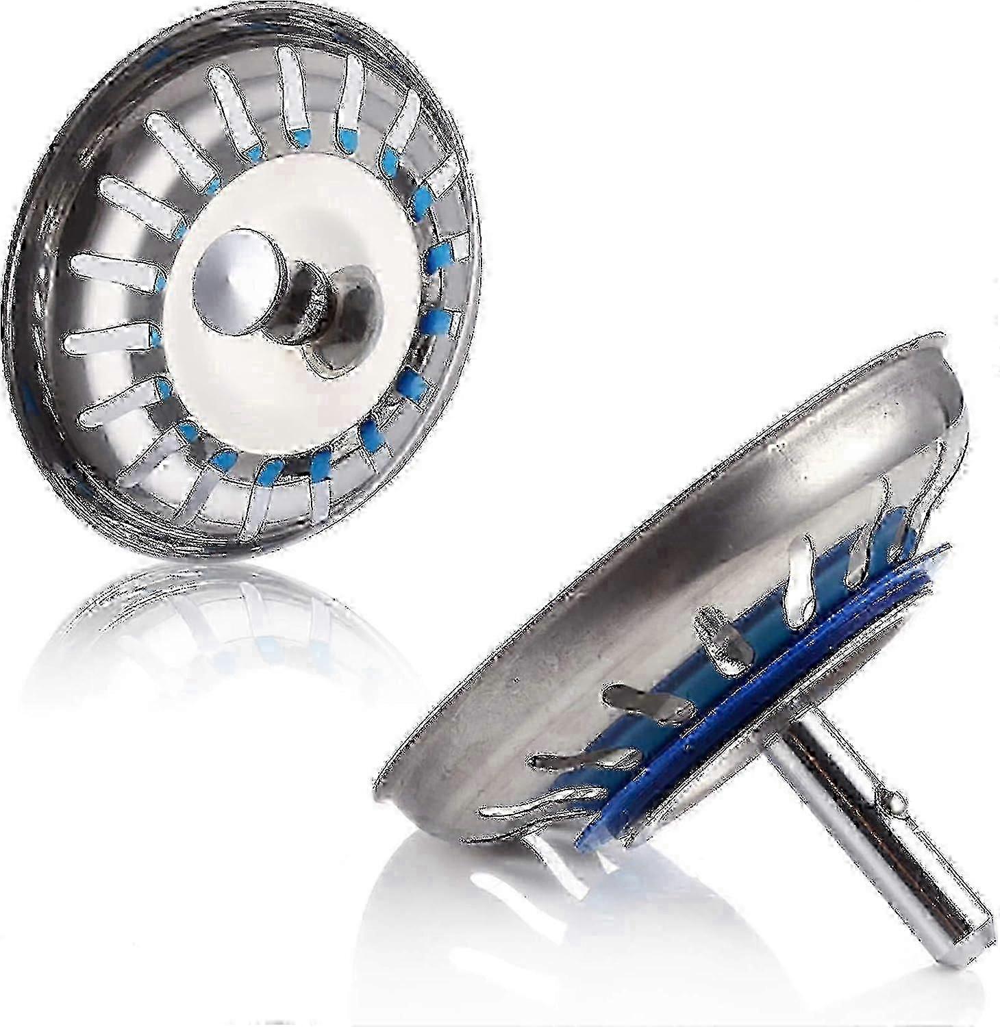 Stainless Steel Sink Stopper 2pcs for Kitchen & Bathroom Sinks