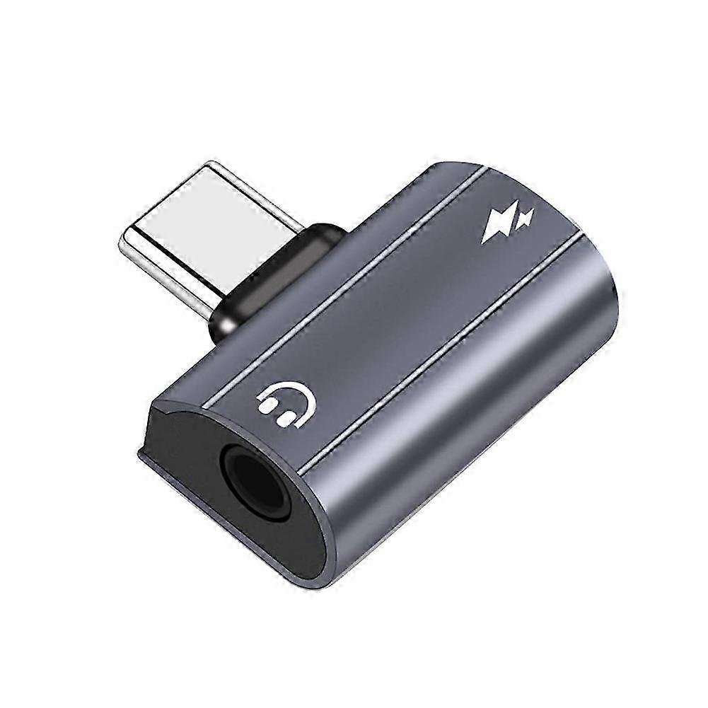 2In1 Headphone Converter Adapter,USB C To 3.5Mm Audio and Charging Adapter with 60W Fast Charge for