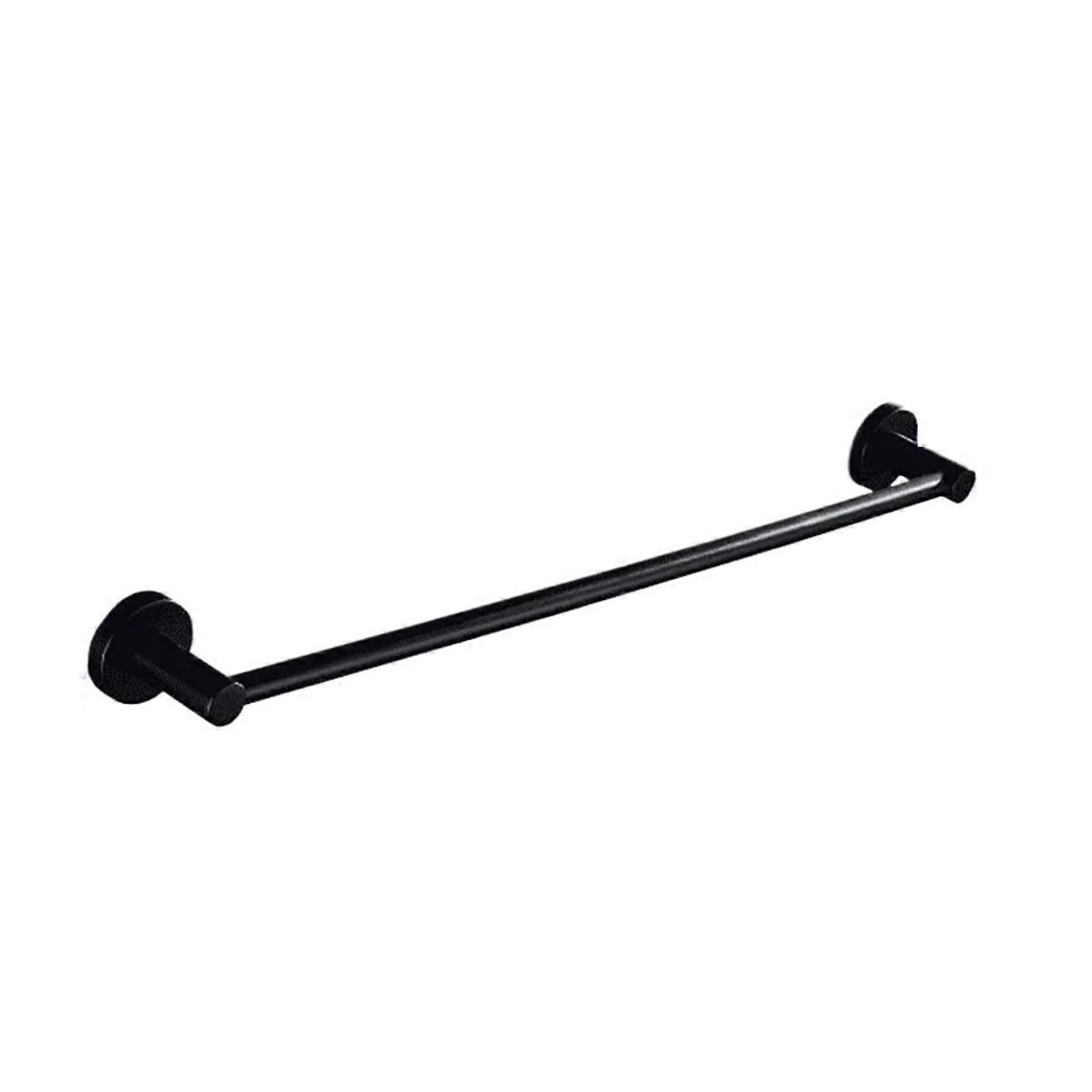 Hotaan Modern Style Matte Black WallMounted Single Towel Holder (60 cm)