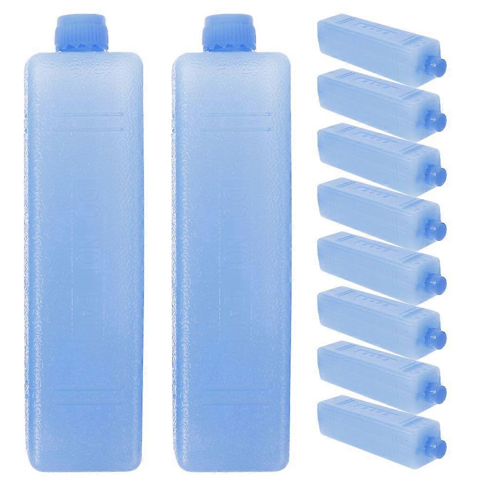 12pcs Air Conditioner Fan Ice Blocks Cooler Ice Pack Reusable Freezer Long-Lasting Cooling Keep Cooling For Refrigerator Air Conditioner Fan