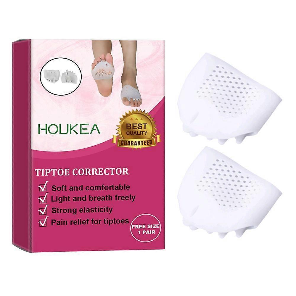 HOUKEA HKB05-A005-1-RD1 1 paire de Silicone Correcteur d’orteils Séparateur d’orteils Correction Hallux Valgus Couvre-orteil