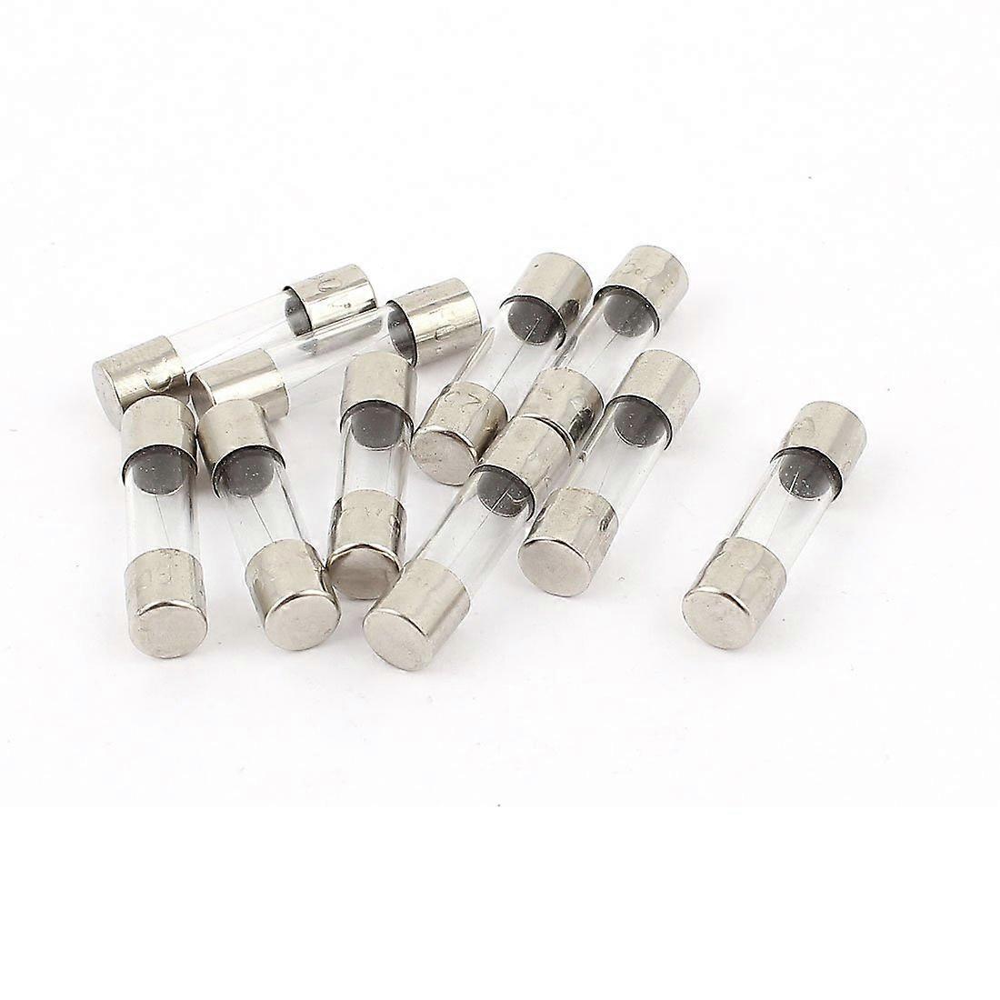 10pcs 250V 0.75A Fast Glass Fuses Tubes Low Resistance 750mA Circuit Protection Replacement