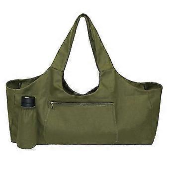 Borsa per tappetino da yoga Borse e marsupi per yoga di grandi dimensioni Borsa da yoga tascabile grande in tela di grande capacità Tappetino da yoga durevole Tote Sling Carrier per donna Adatto alla maggior parte dei tappetini di dimensioni-