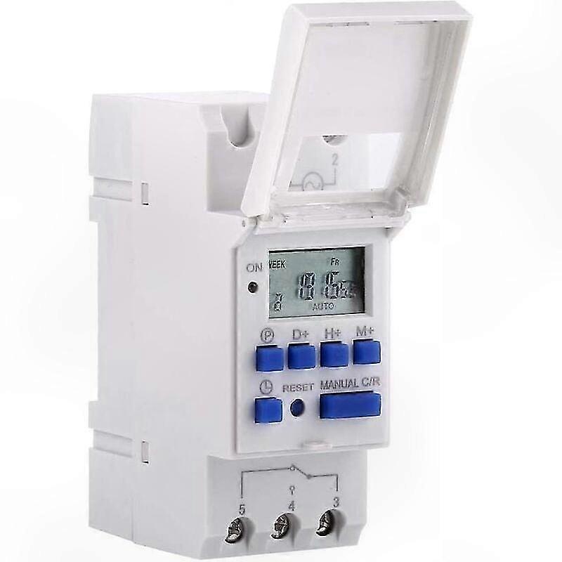 Digital Programmable Timer LCD Display Weekly Programmable Time Switch Timer Relay 16on & 16off Timer(24V)