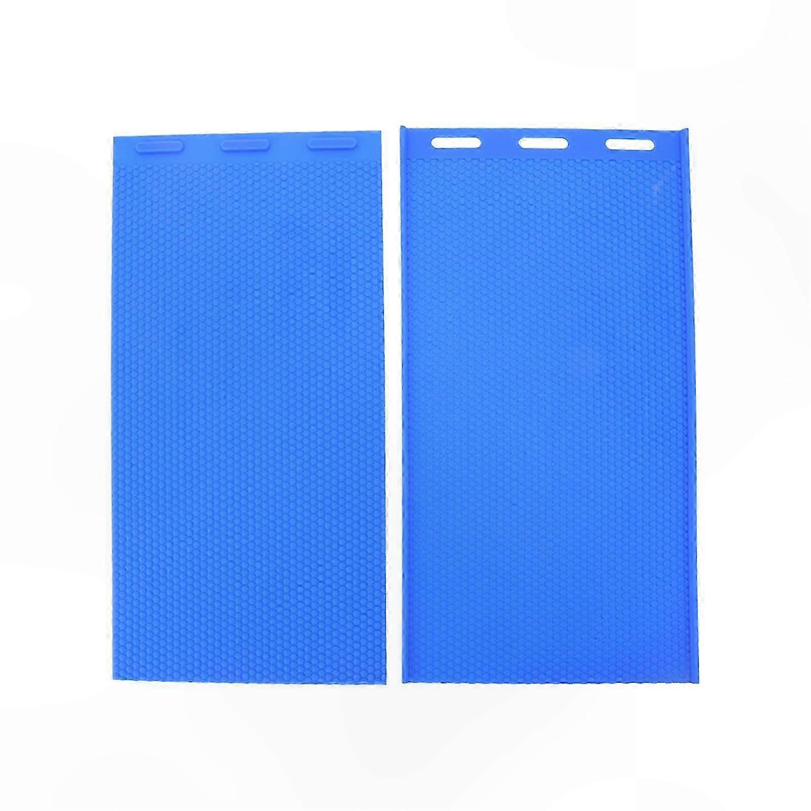 2Pcs Silicone Beeswax Mold Sheet for DIY Soft Press Crafting Beekeeping Tool
