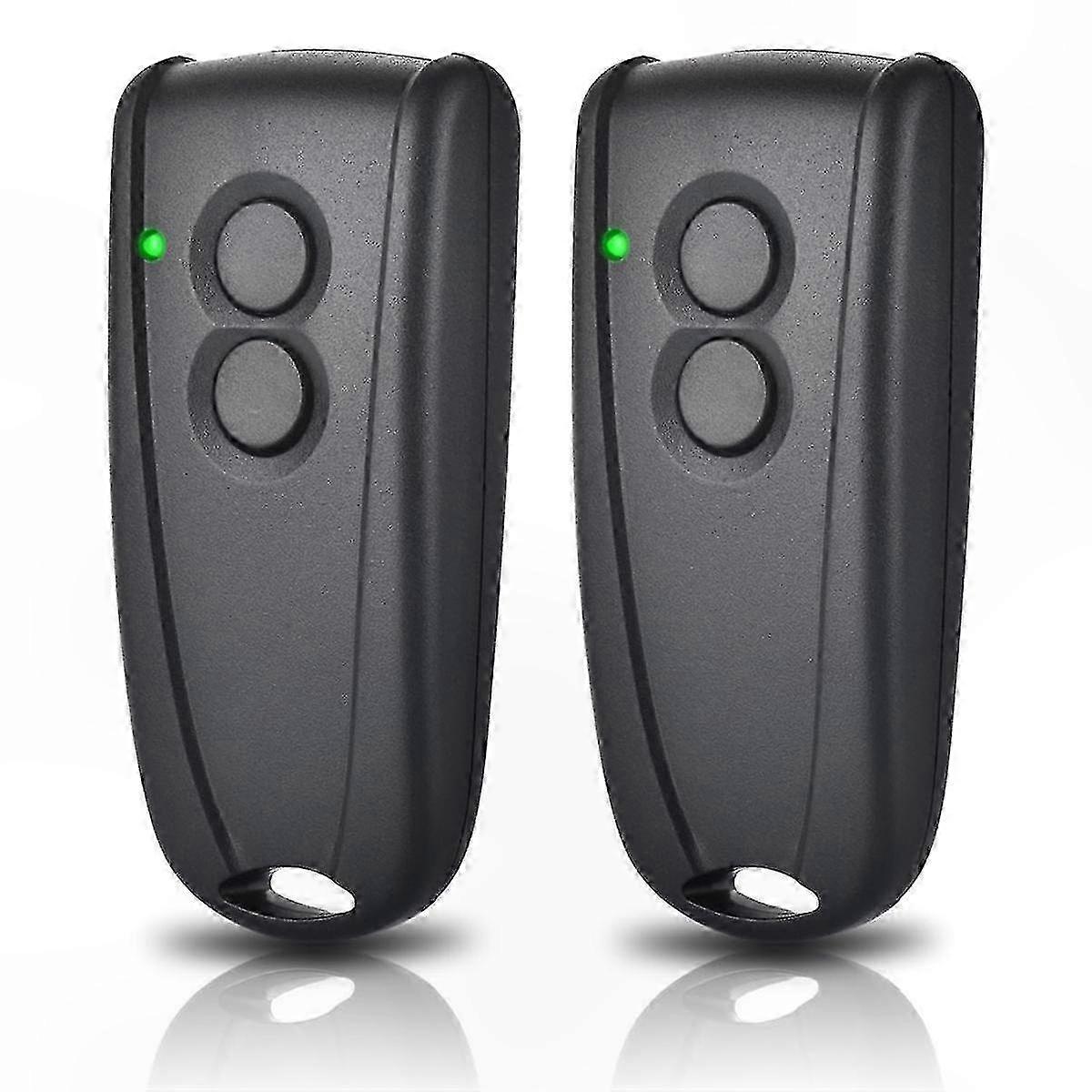 2-Pack 433.92MHz Garage Door Remote Control for RSE2 RSC2 Handheld Transmitter Compatible with Most Systems