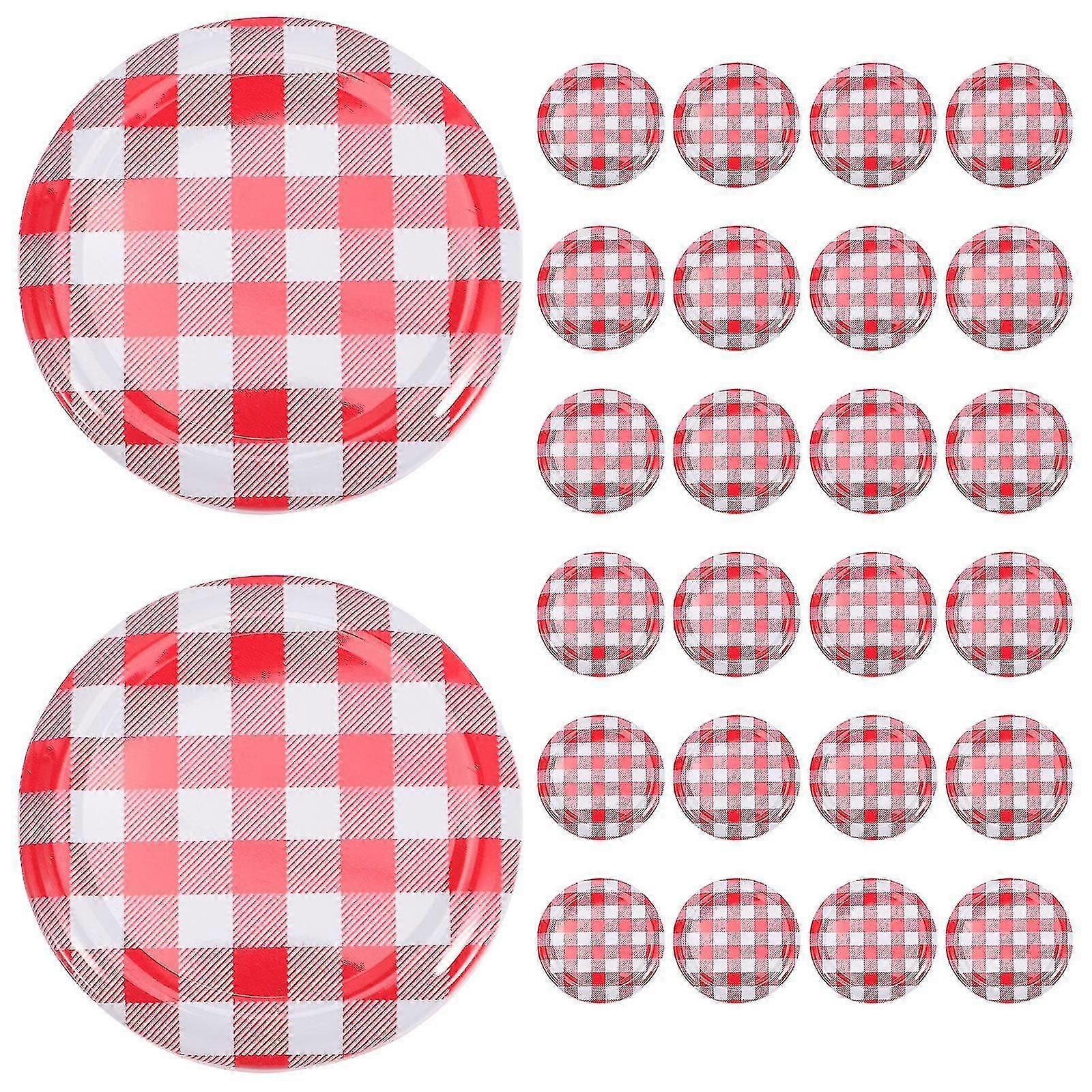 40pcs Wide Mouth Screw Lids for Canning Jars Storage