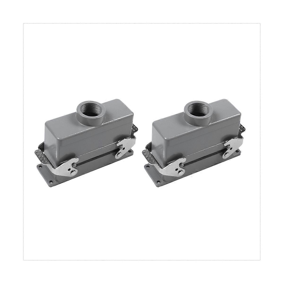 Rectangular H24B-He-024-1 Heavy Duty Connectors Power 24 Pin Cores Line 16A 500V Screw Feet Aviation