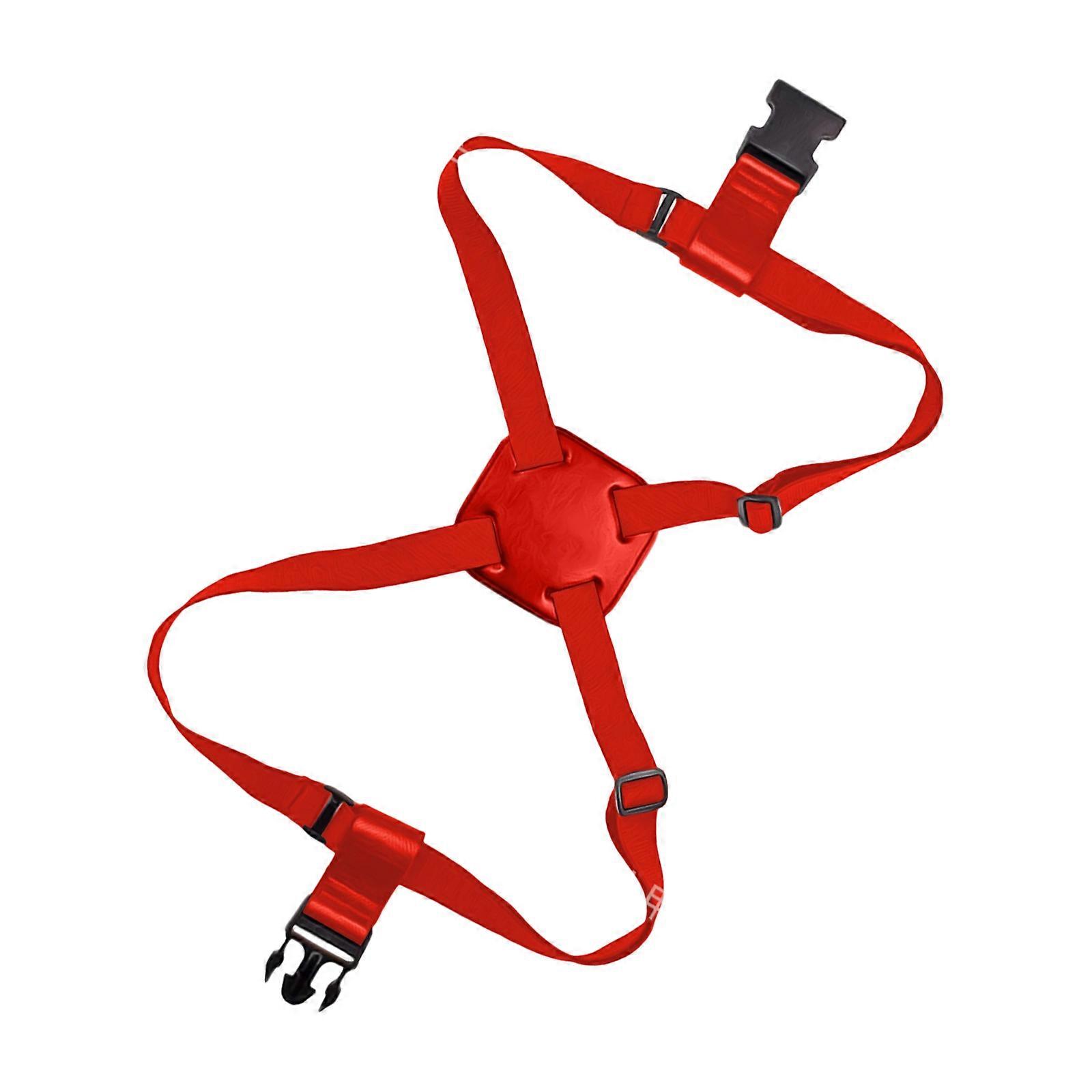 Lightweight Transit Case Connection Strap Tear Resistant Polyester Fasteners With Secure Clasps For Bag Stability  Red