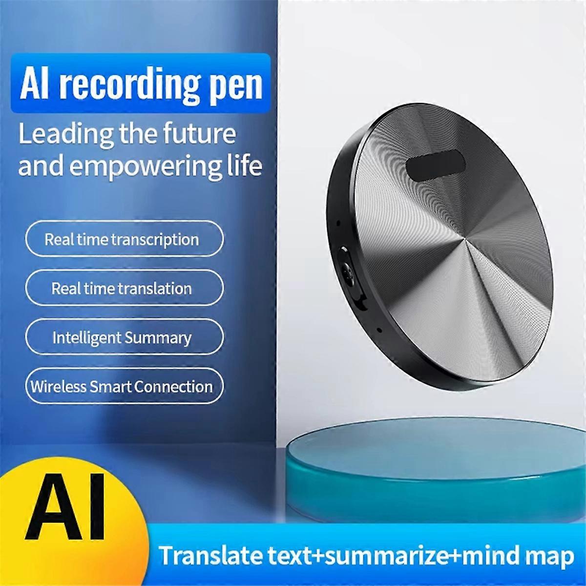 Mini AI Powered Voice Recorder ChatGPT Intelligent Transcription Translation Mind Map Sound Record A