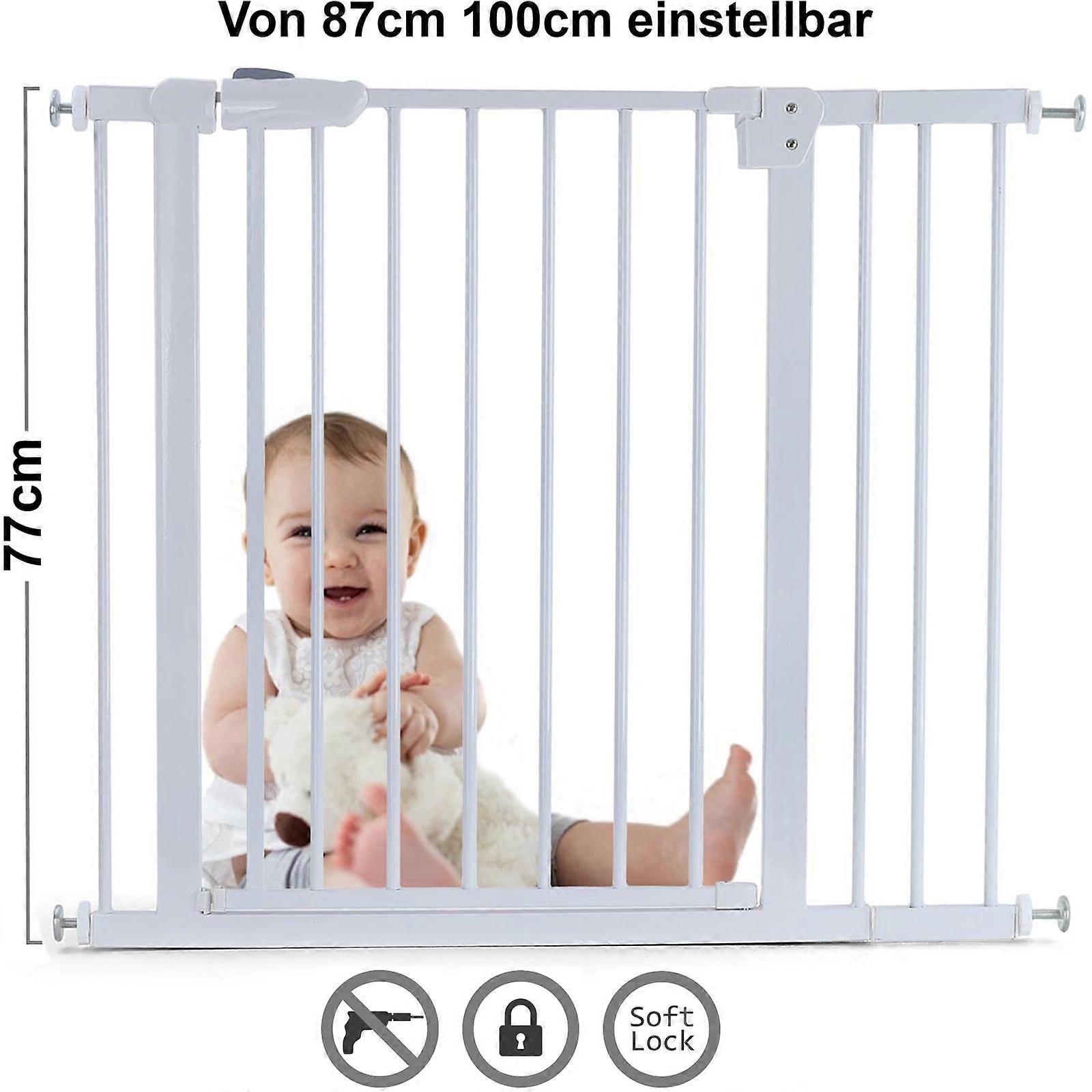 Traphek 87-100cm - verstelbaar - wit - 77cm hoog