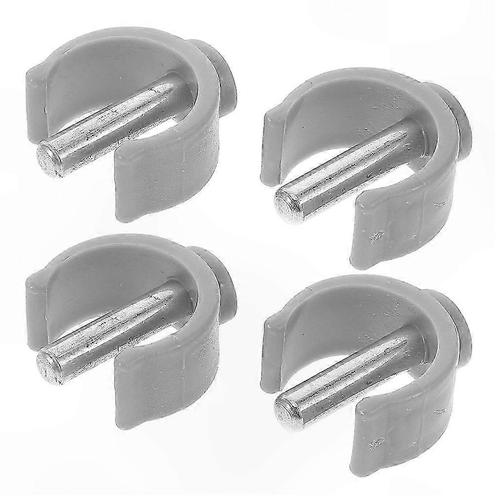 4-Pack C-Shaped Clamps for Mobility Aids, Grey Stabilizing Latch for Walkers