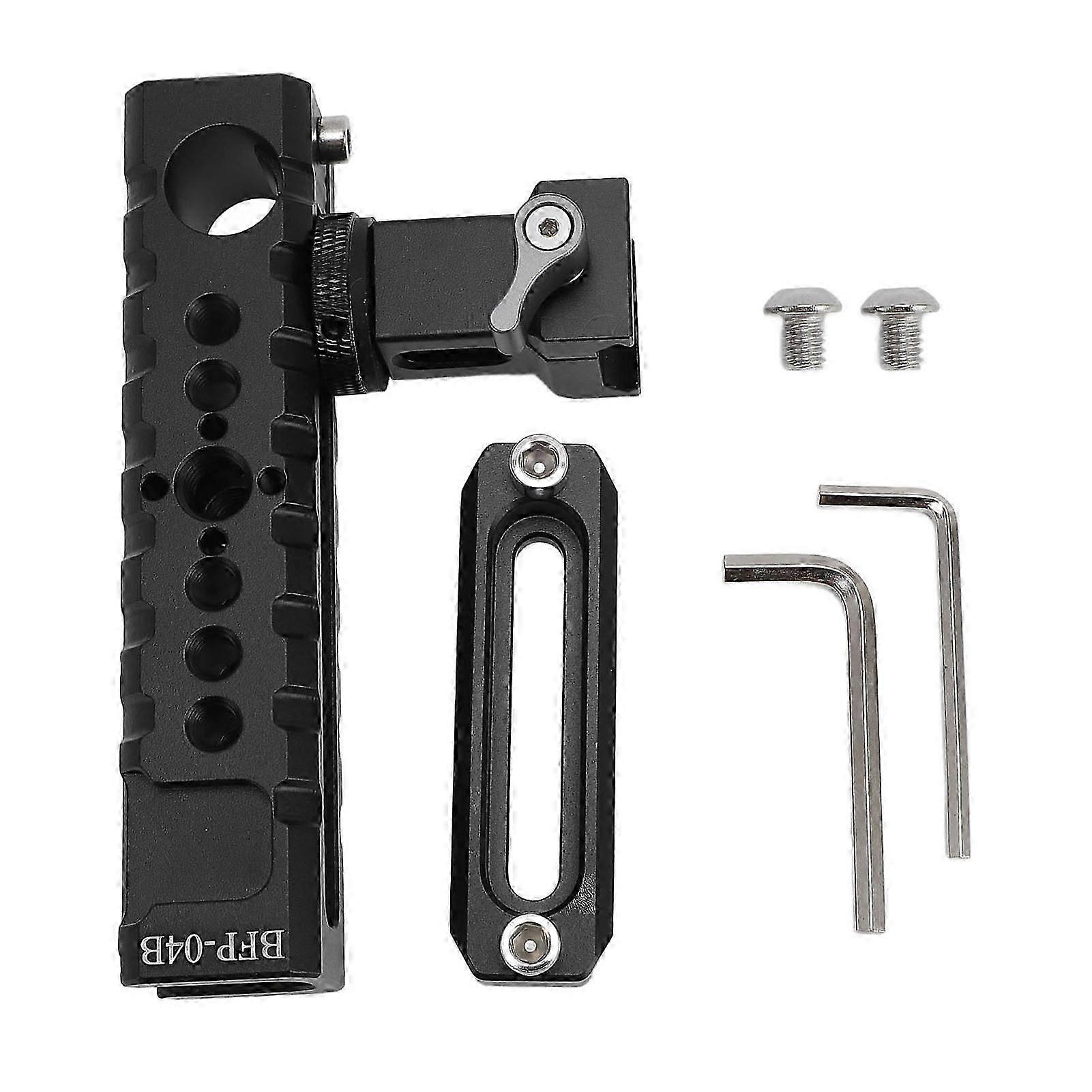 Camera Cage Top Handle with Cold Shoe Mount - Movable Grip, Versatile Interfaces, Lightweight