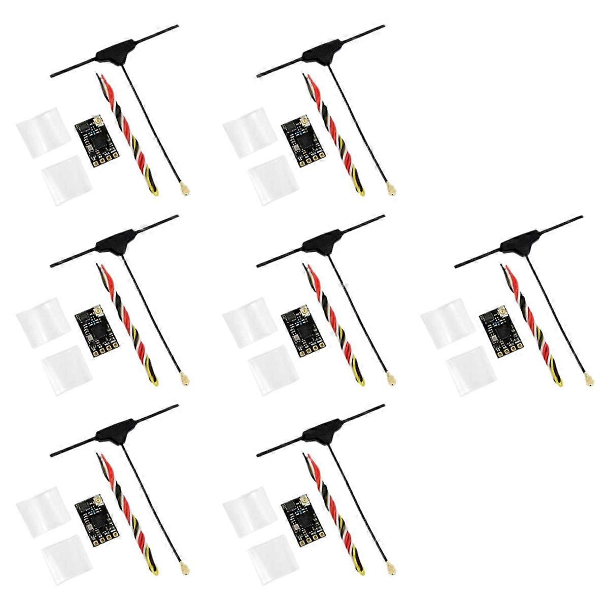 7PCS ELRS 2.4GHz Receiver NANO ExpressLRS Receiver with T-Type Antenna Support Wifi Upgrade for FPV
