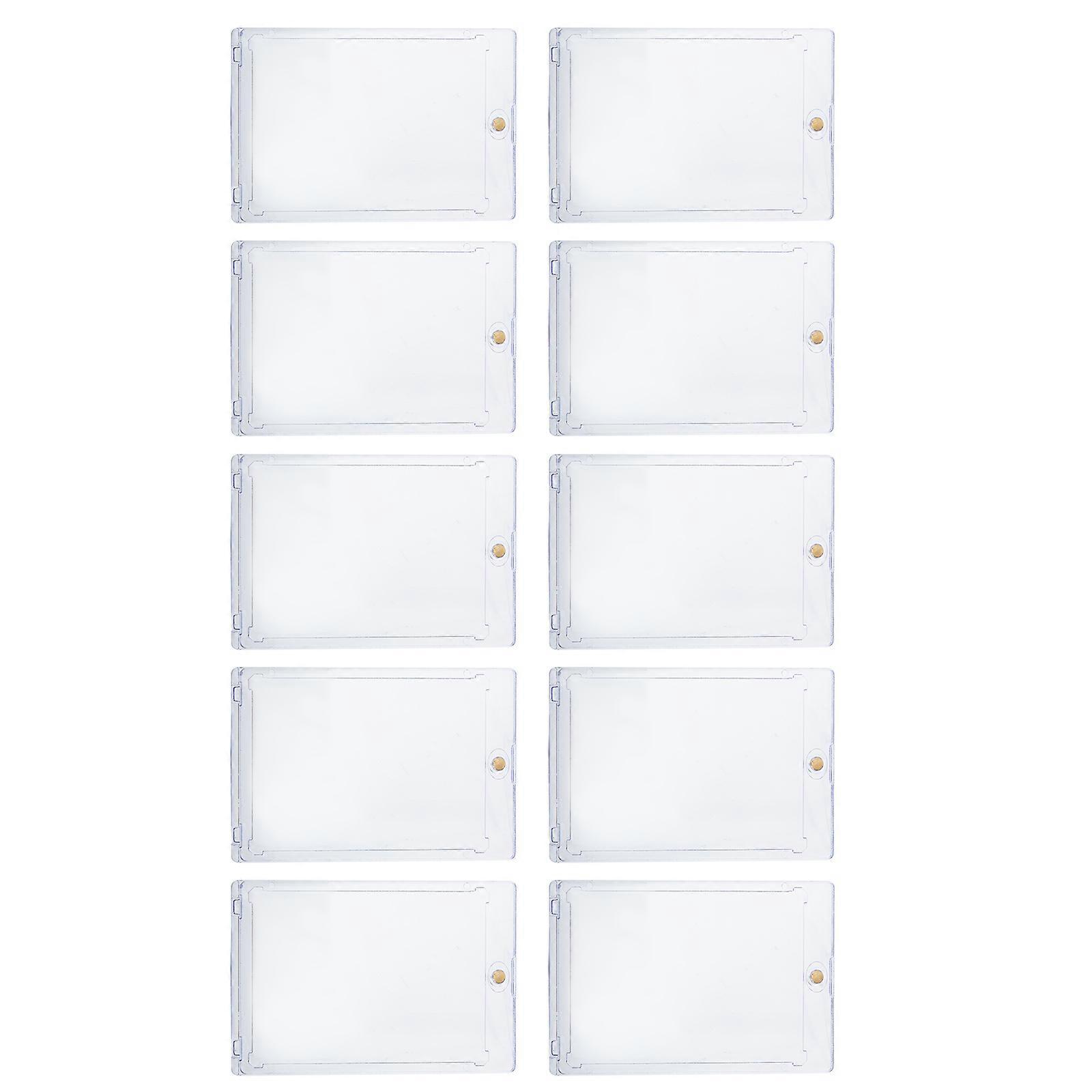 Magnetic Card Holder for Storage with Protective Design and Durable Plastic Material 10 Pieces