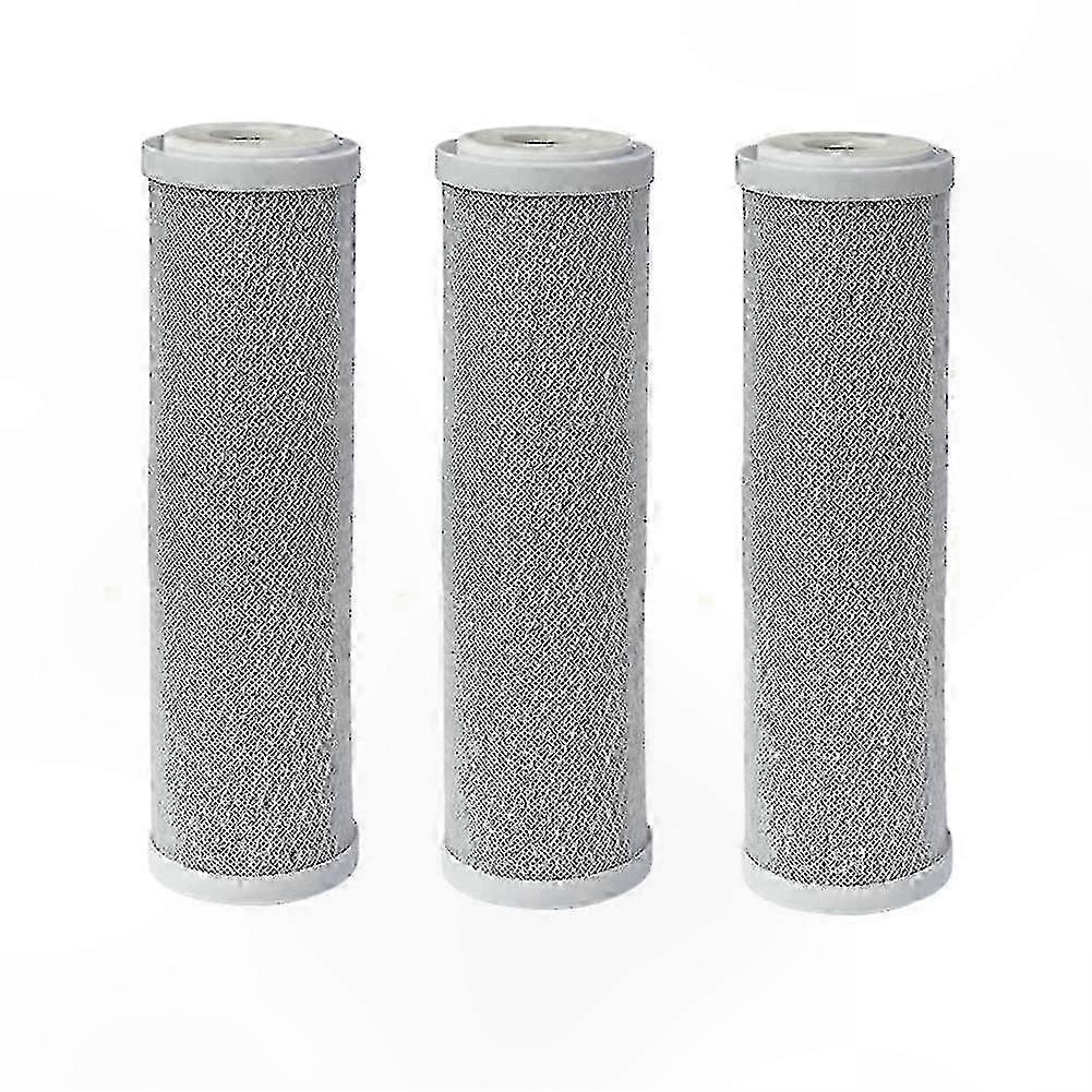 10-Inch CTO Carbon Filter Cartridges, 3-Pack, Compatible with European Water Systems