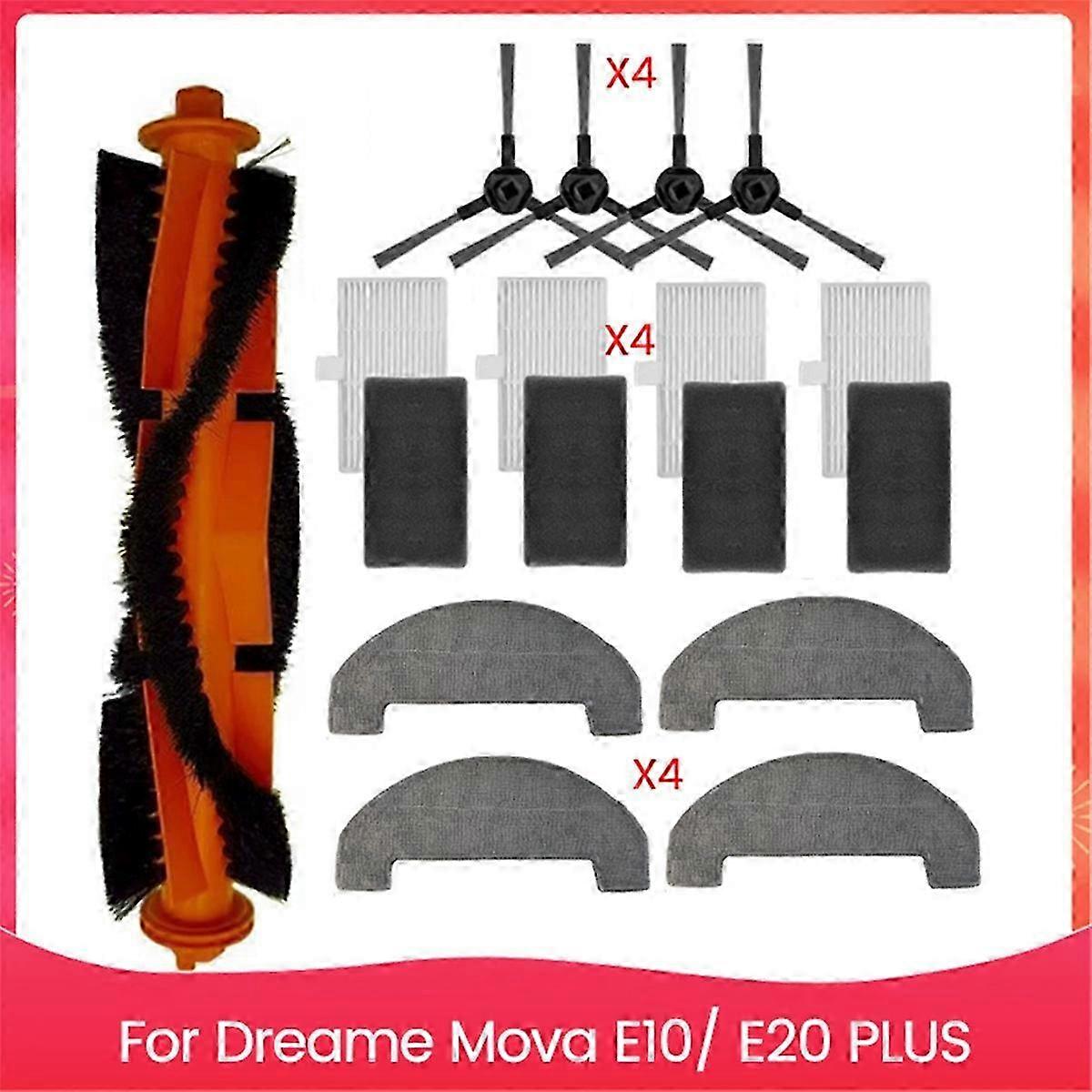 Vacuum Cleaner Side Brush Replacement Compatible with Dreame Mova E10 E20 PLUS