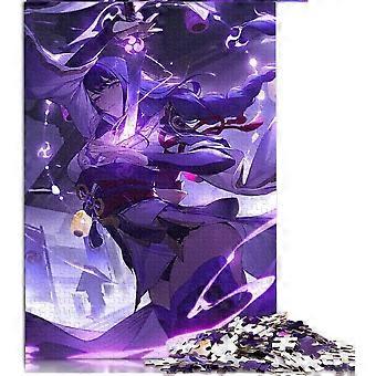 Quebra-cabeça de 300 peças Genshin Impact Puzzle para adultos Quebra-cabeças de madeira Jogos de família Presentes de aniversário de NatalWD2069