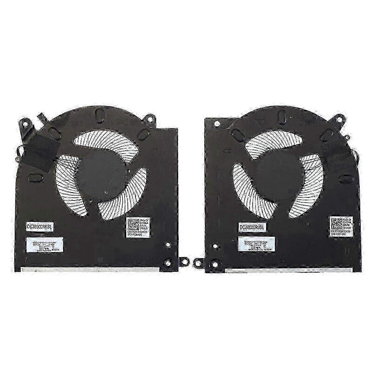 适用于戴尔 Alienware M15 R3 R4 RTX 2070 3070 高速公路的 CPU 和 GPU 冷却风扇