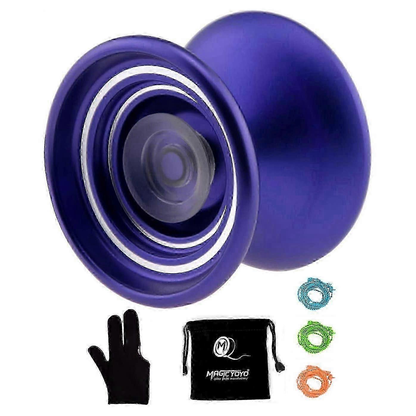Responsive Metal YOYO Professional Yoyo K7 suitable for Beginners Kids with 3 Strings Gifts+Bag+Glove