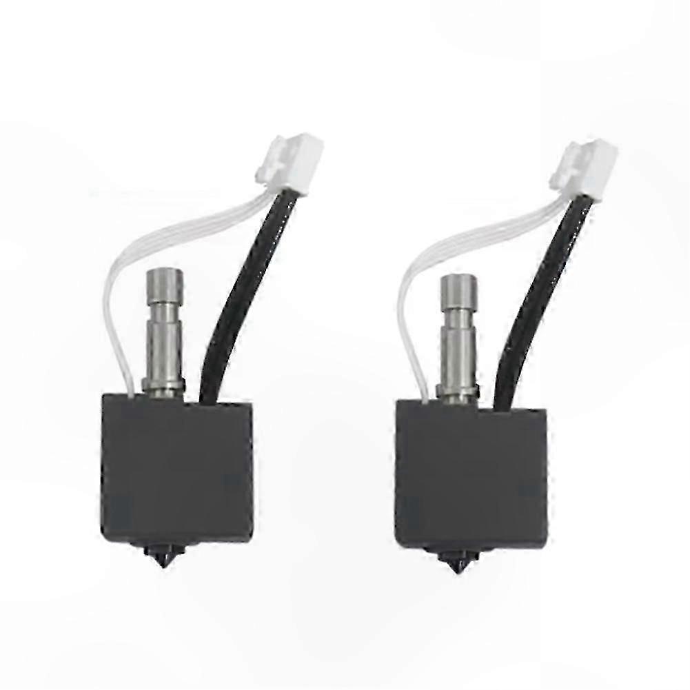 0.4mm Nozzle Hotend Kit, Hardened Steel Replacement for 3D Printers, 2Pc Set