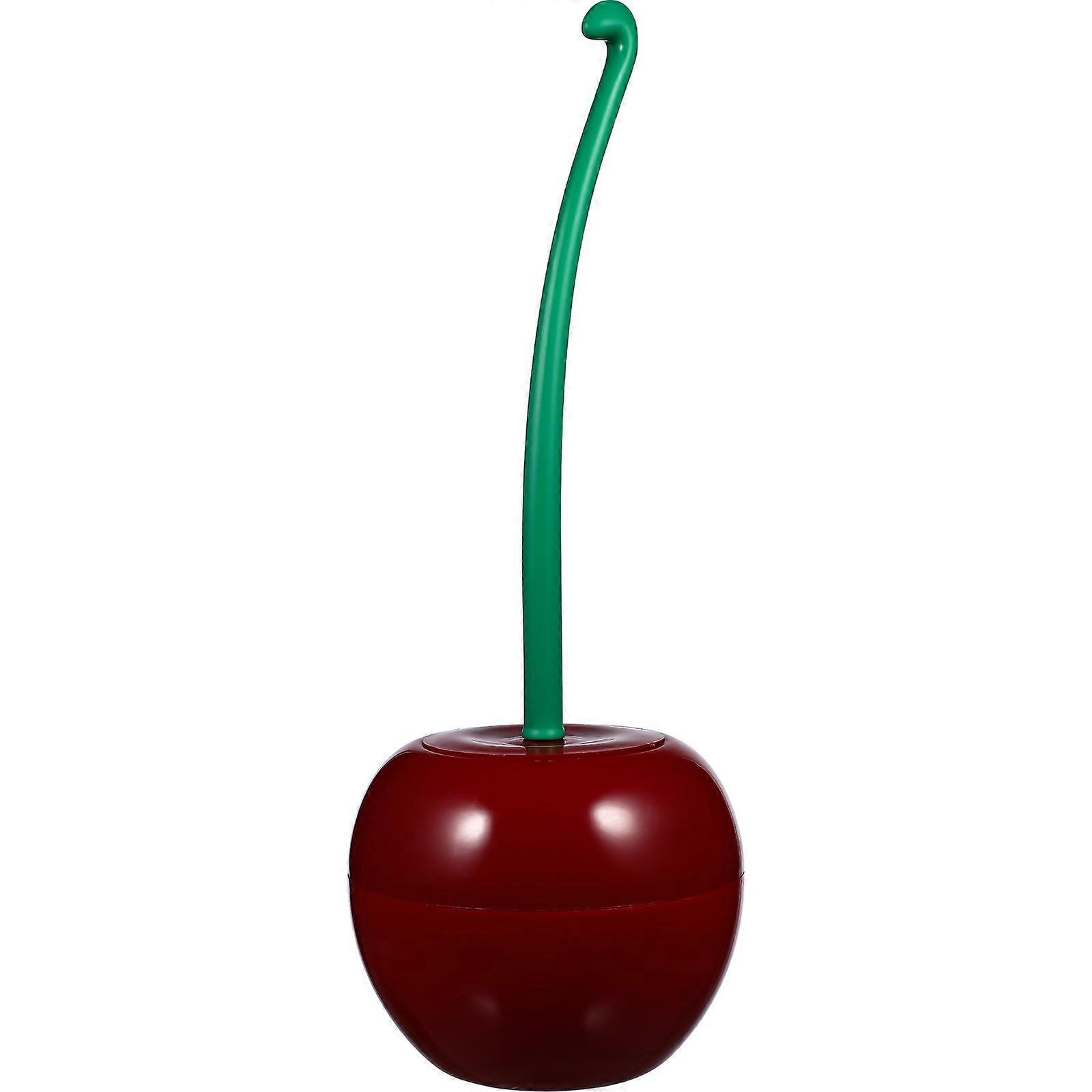 Toilet Brush and Holder Cherry Shape for Thorough Cleaning 2Sets