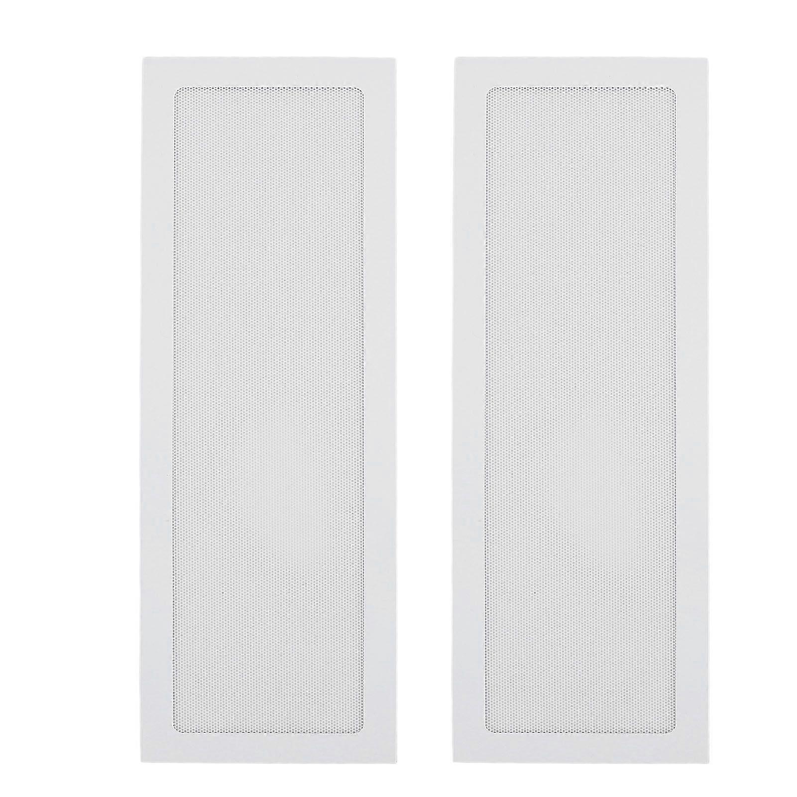 PC Fan Dust Filter Magnetic Frame Fine Mesh PVC Computer Fan Filter Grills for Computer Cooler Fan PSU 4.72x14.17in 2pcs White