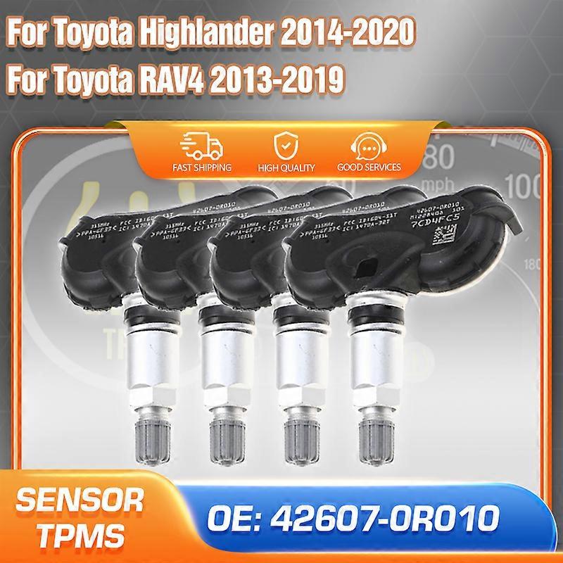 Applicable 1/4PCS Tire Pressure Monitoring System For Toyota Highlander 2014-2020 Toyota RAV4 RAV-4 2013-2019 Car TPMS Sensor 42607-0R010