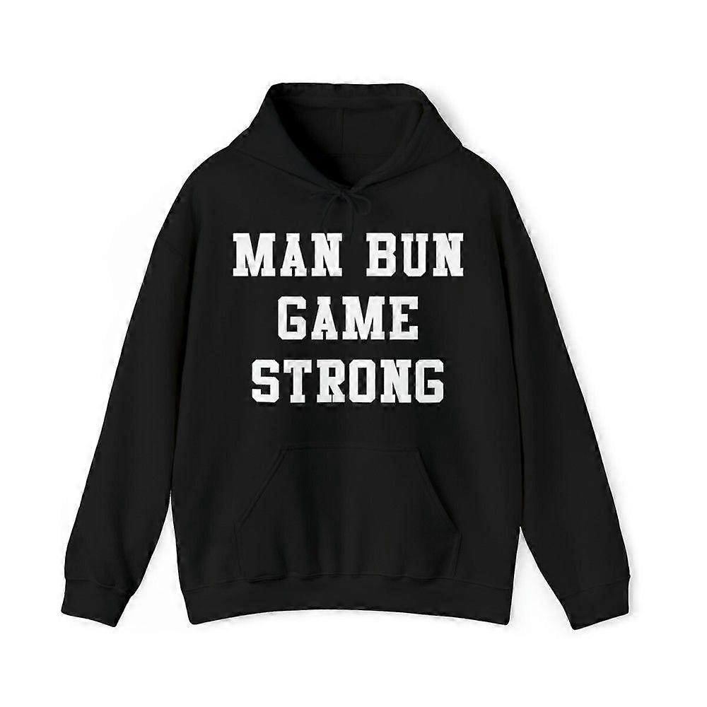 Man Bun Game Stark Grafisk Hoodie, Storlekar S-3XL