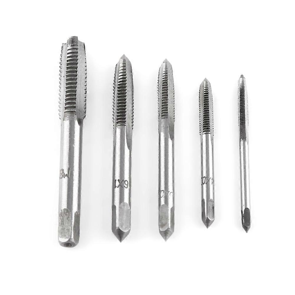 Ensemble de 5 tarauds à filetage droit M3 M4 M5 M6 M8