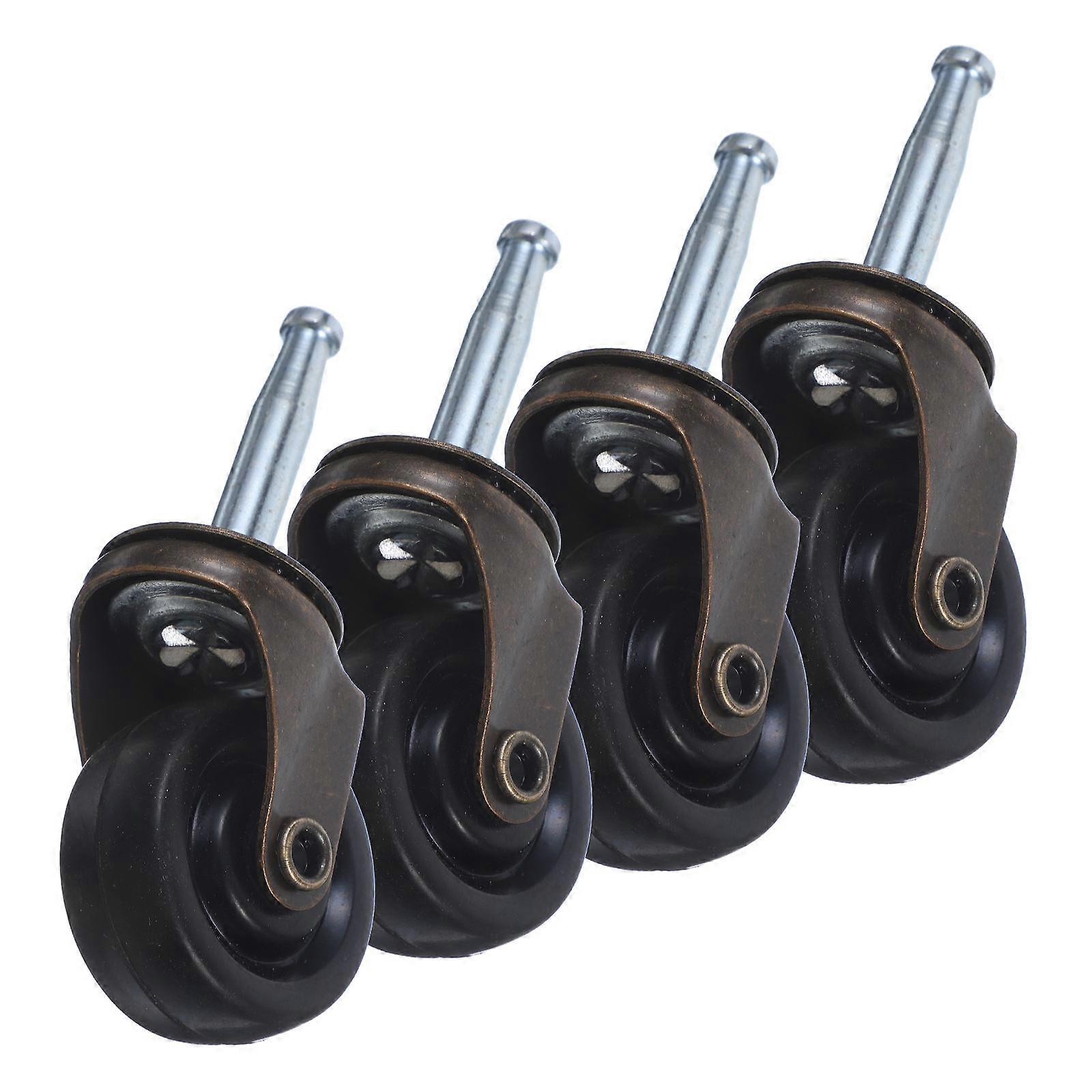 Wear-Resistant Furniture Casters with Replaceable Wheels for Home Use 4Pcs