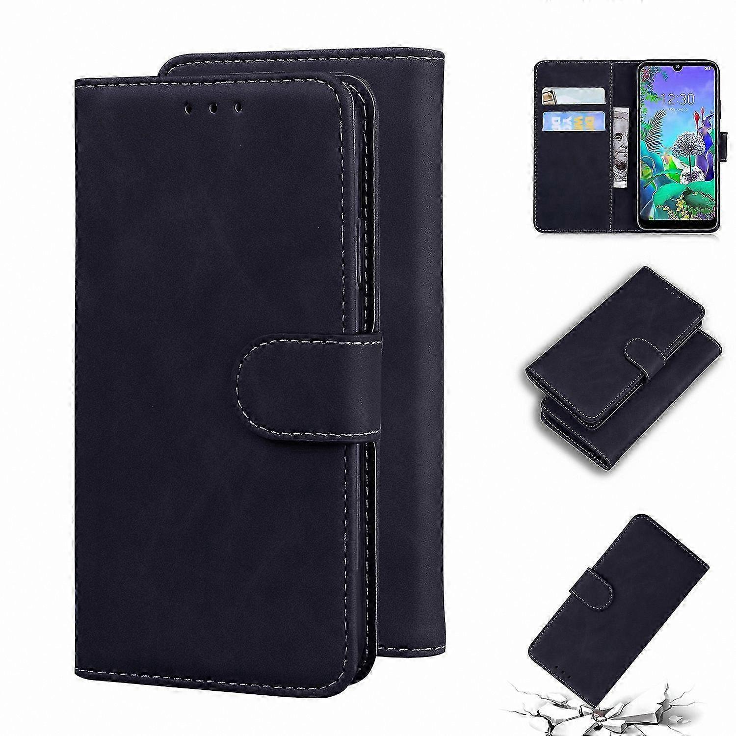 Protective Soft Leather Flip Case with Solid Color for K50 Q60 Phone Models