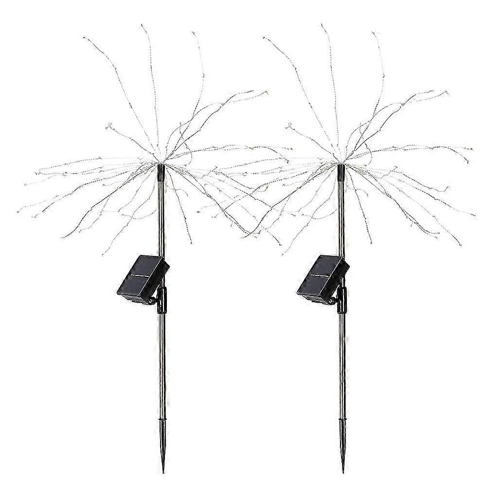2Pcs/Set Outdoor Solar Garden Decorative Lights Lawn Lights Holiday Lighting Lumire coloreYMJJ