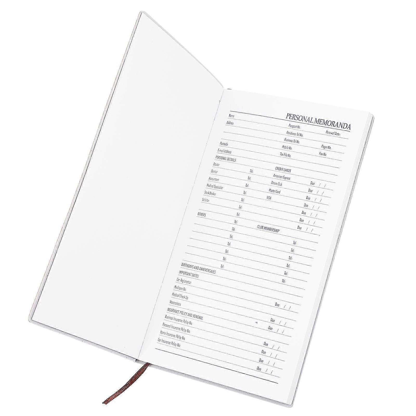 Daily Planner Notepad for Time Management 4Pcs Portable Brown Pocket Journal