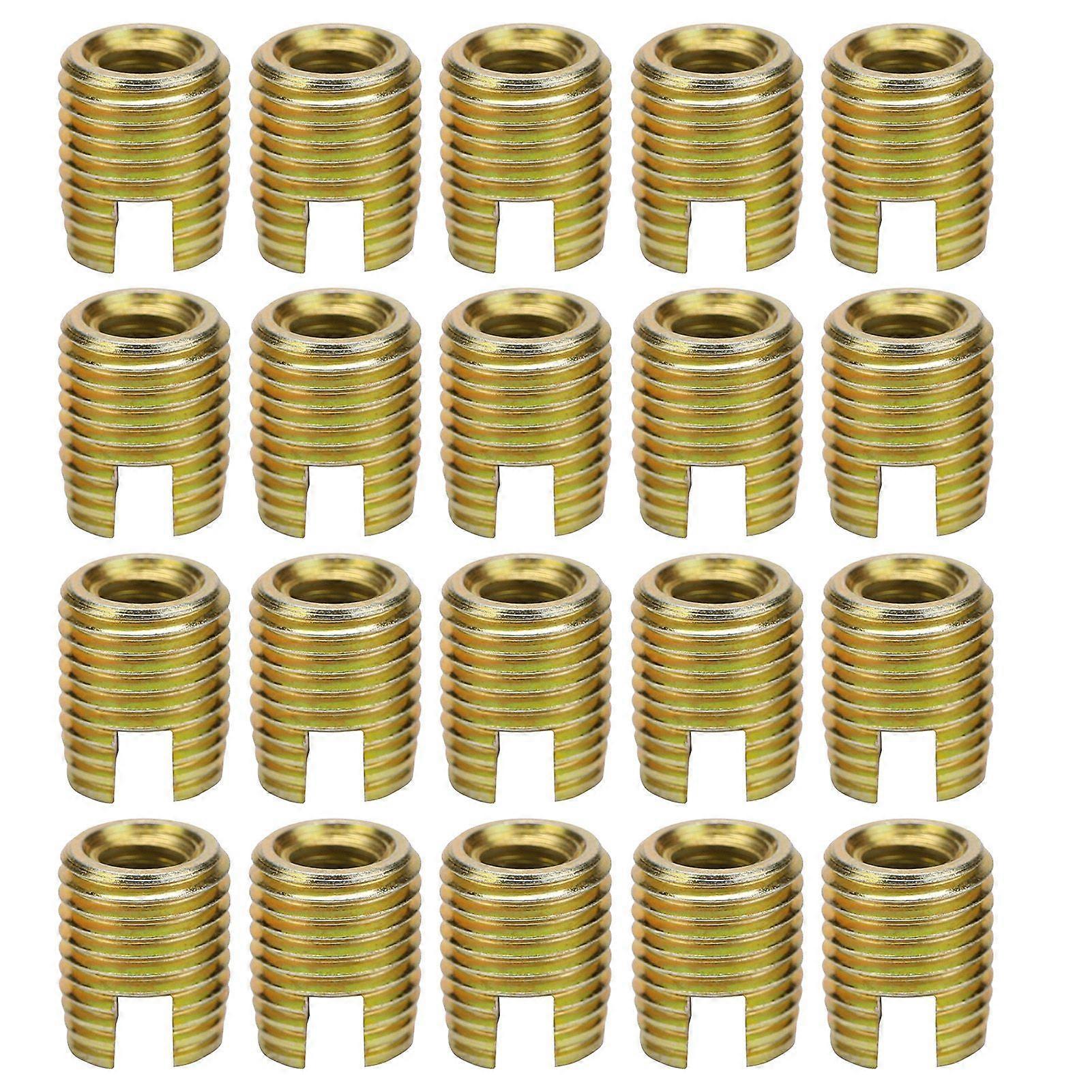 20Pcs 302 Carbon Steel Self tapping Thread Insert Accessories(Inner M8*1.25 Outer M12*1.5)